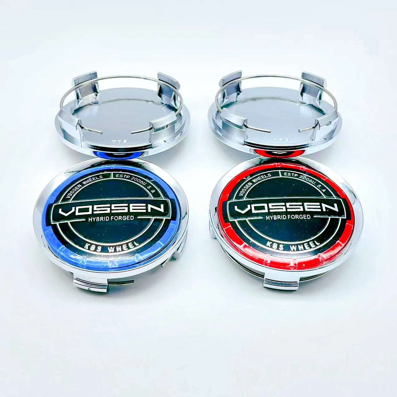 4PCS/lot 3D 74MM VOSSEN Emblem Logo Car Wheel Center Hub Caps Wheel Center Cap Decoration Auto Styling Rim Hub Cap
