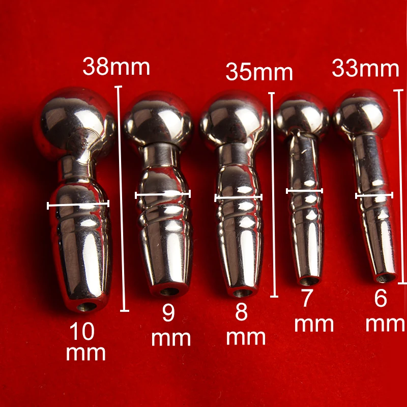 Urethral Insert Plug Stainless Steel,Thread Penis Sound Sounding Catheter Masturbator,Hollow Urethra Dilator Penisplug,Sex Toys