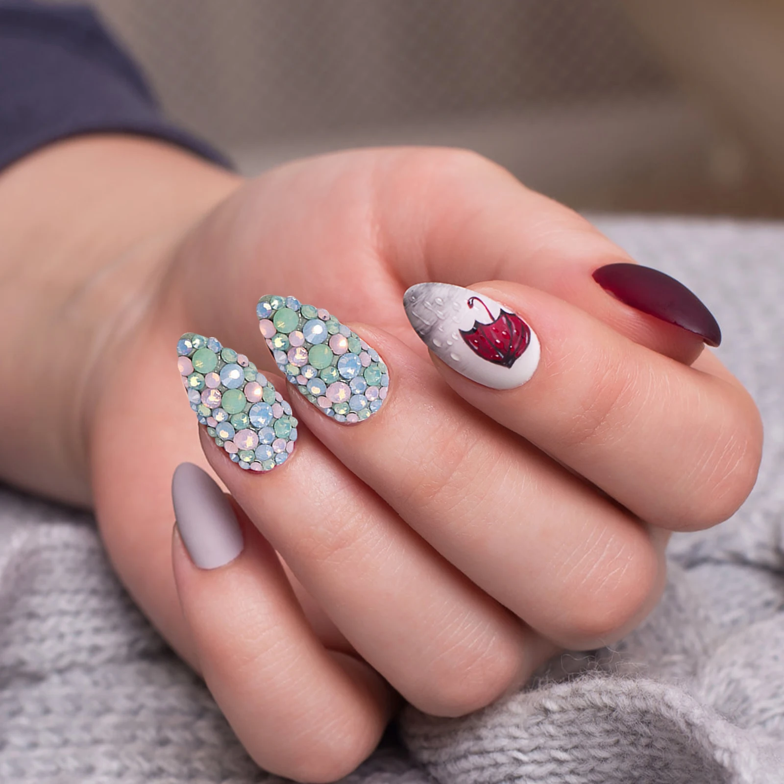 

Rhinestone Nail Patches Creative Rhinestones Diy Ornaments Manicure Jewelry for Nails Tiny Cell Phone Charms Cute