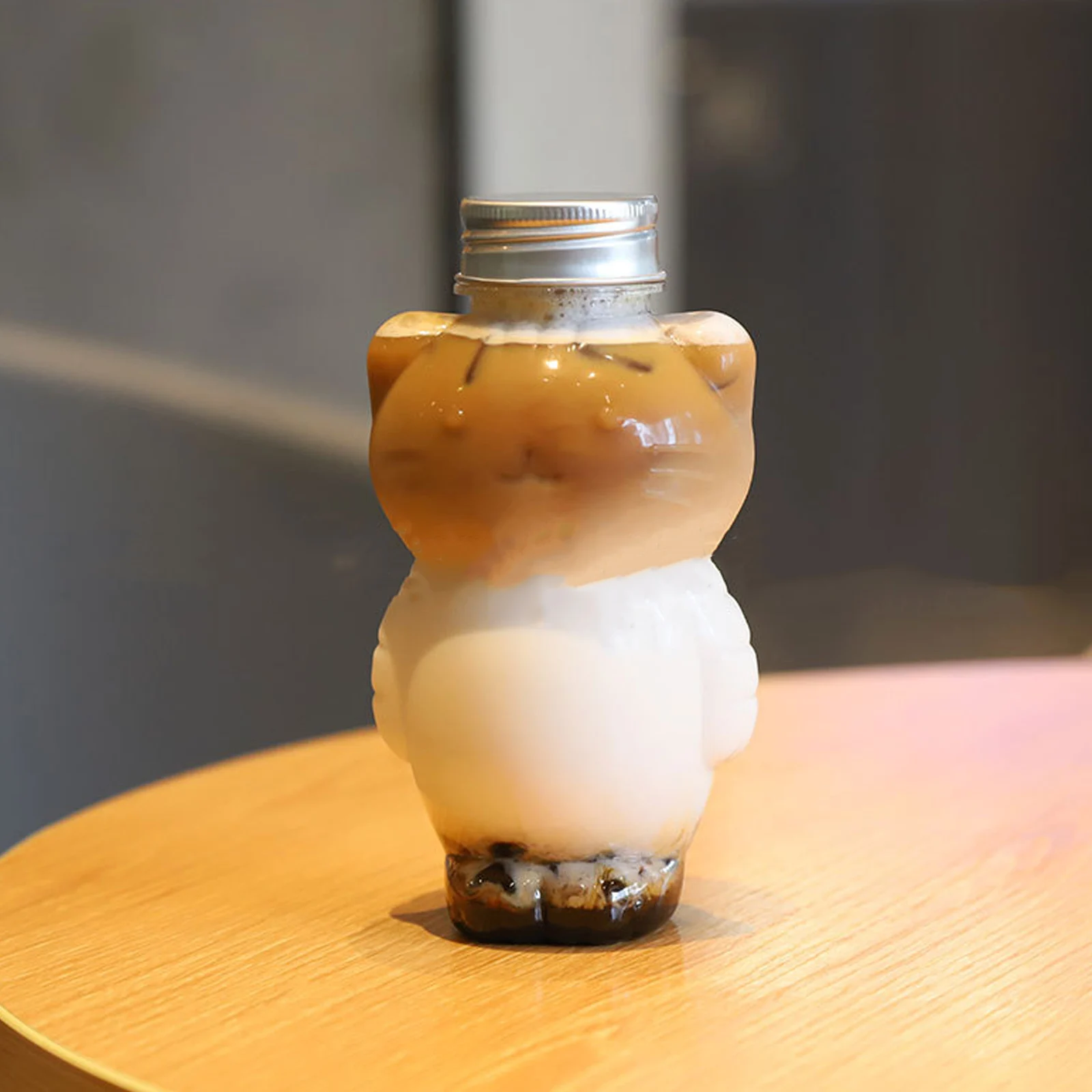 

6pcs Juice Bottle Plastic Cold Drink Beverage Reusable Empty Water PET Material Fruit Tea Smoothie Storage Bar