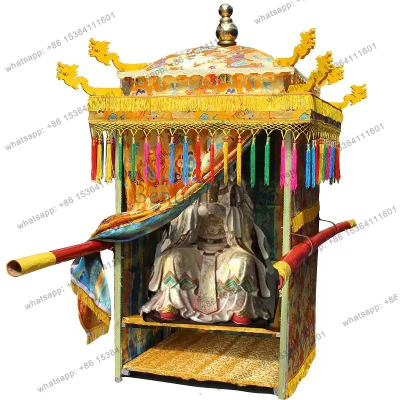 PG Carrying the Buddha statue of Mazu, the god of wealth, and the sedan chair eight typhoon scenic spots
