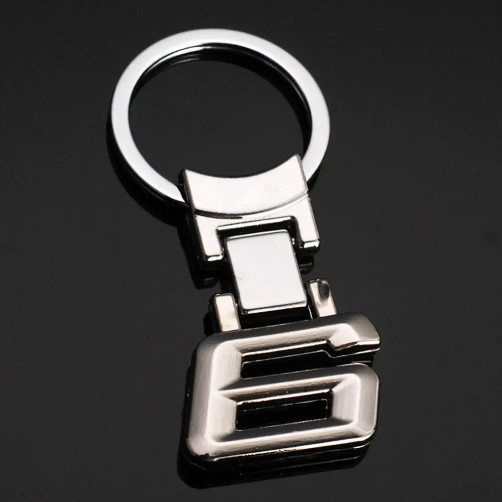 Mode Metall Digital Schlüsselbund 3D Kleine Auto Schlüsselbund Digitale Tragbare Logo Schlüssel Ring Für Adui/Lexus/Bezn/BMW 135678X