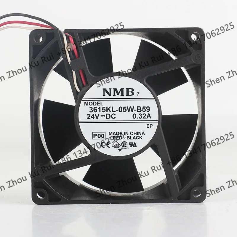 New original NMB 9CM DC 24V 0.32A AC EC 9038 Inverter ball bearing three wire 90X90X38MM 3615KL-05W-B59 cooling fan