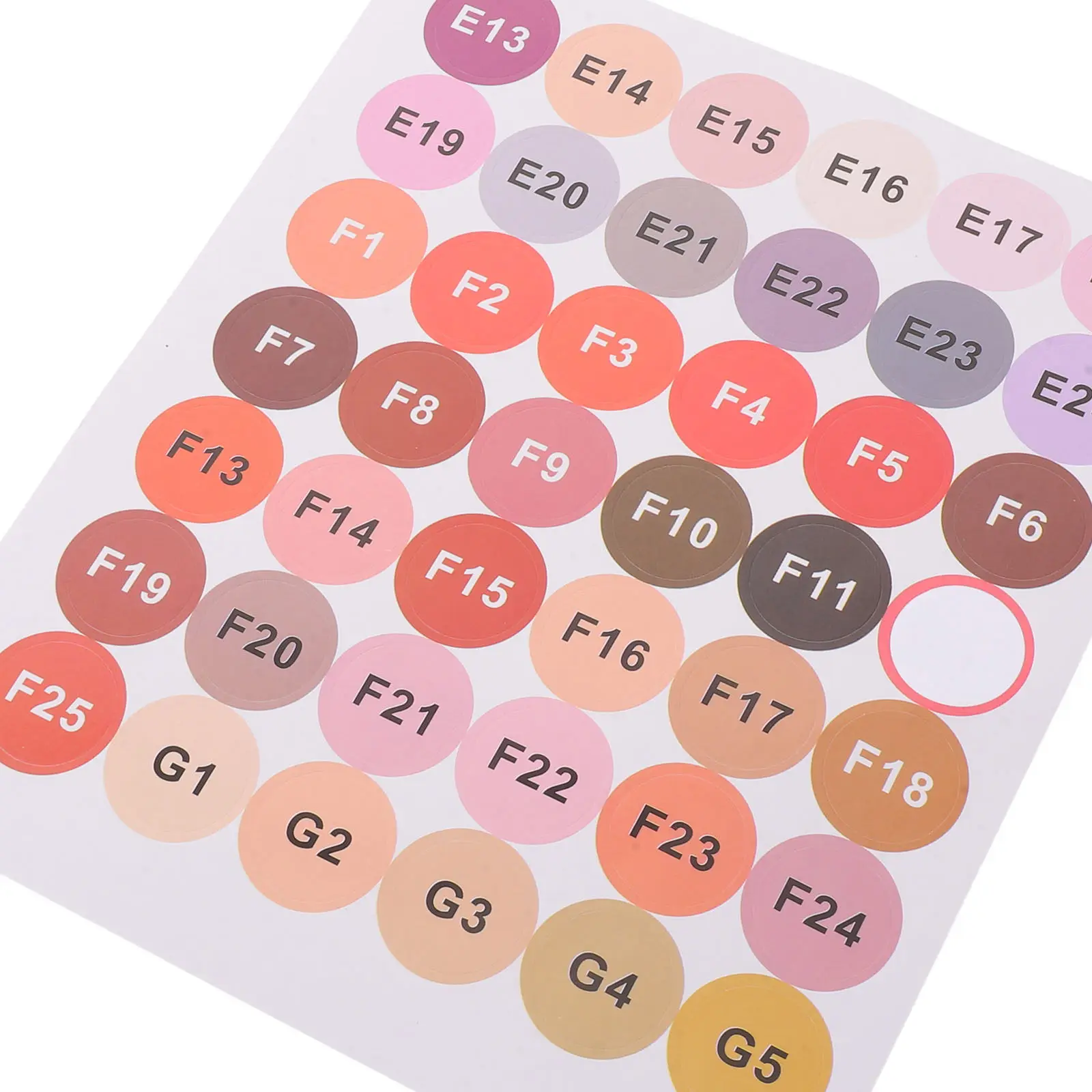 72Sheets Round Colored Number Stickers Self-Adhesive Dot Stickers for Bead Storage Mosaic Drill Craft Organizer Labels