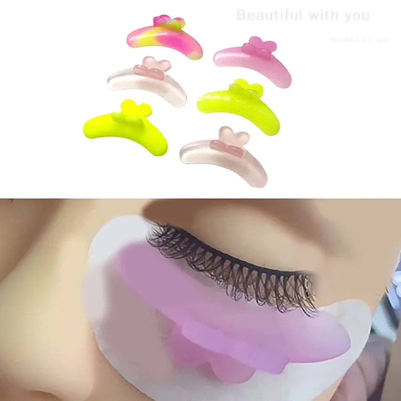 2Pcs Silicone Anti-fall Off Eyelash Pads Anti-slip Lash Lift Ribbon Reusable Eyelash Perm Pads Perm Eyelash Spacer Lash Lifting