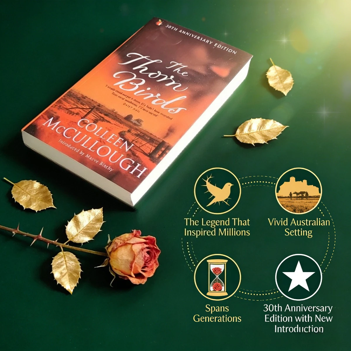 The Thorn Birds (30th Anniversary Edition) By Colleen McCullough – Classic Australian Romance Novel & Literary Fiction