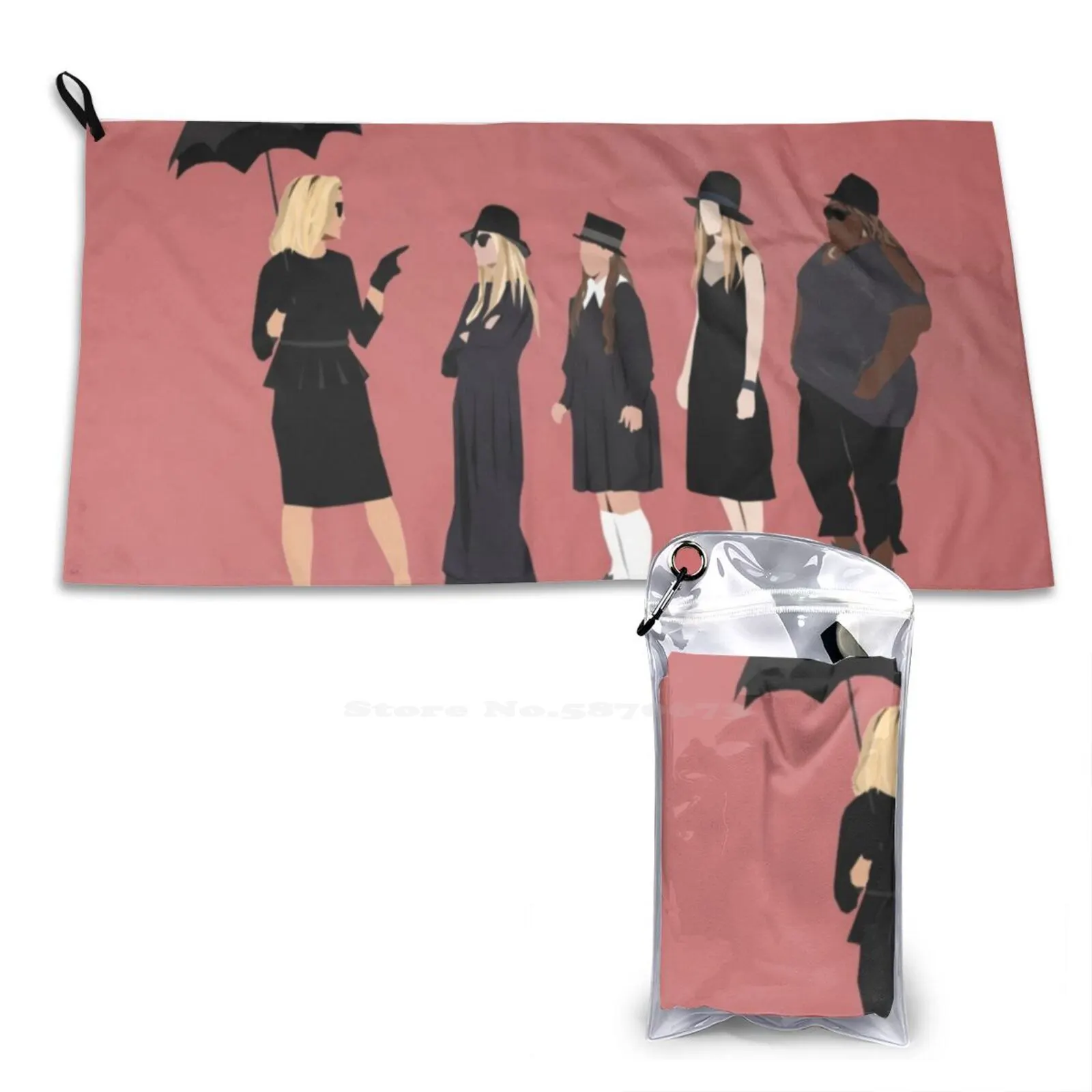 The Witches Soft Towel Quick Dry Beach Towel Ahs Coven Fiona Goode Zoe Benson Madison Montgomery Queenie Nan