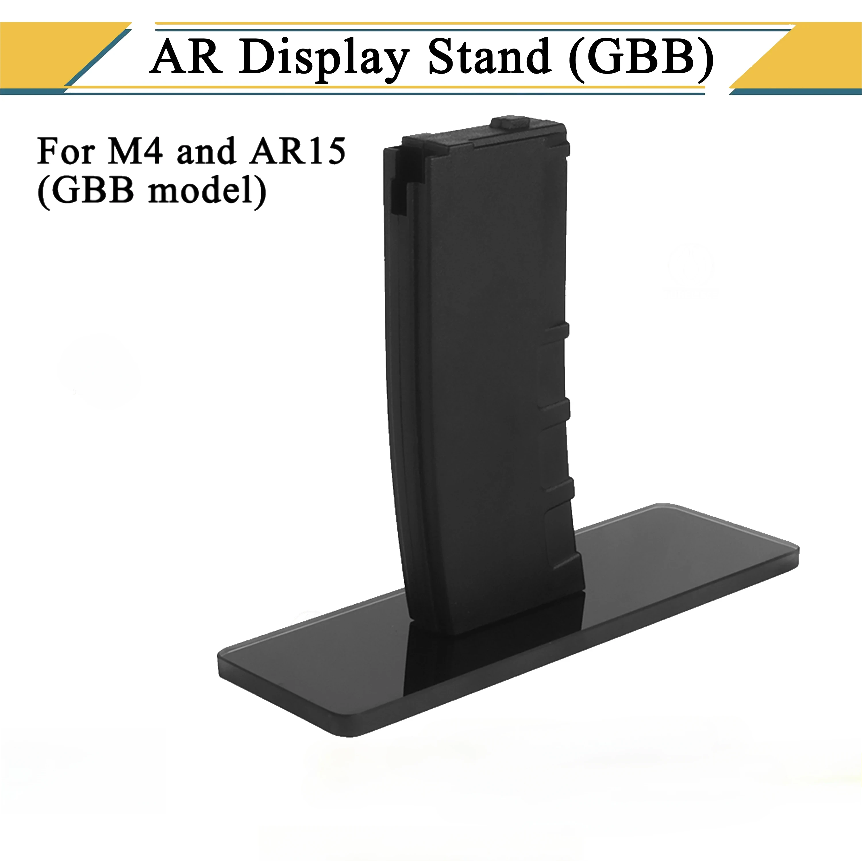 

GBB M4/AR15 Стильная декоративная подставка для винтовки с защелкой и стеклянным основанием, нескользящие подушечки для охотничьих аксессуаров для страйкбола