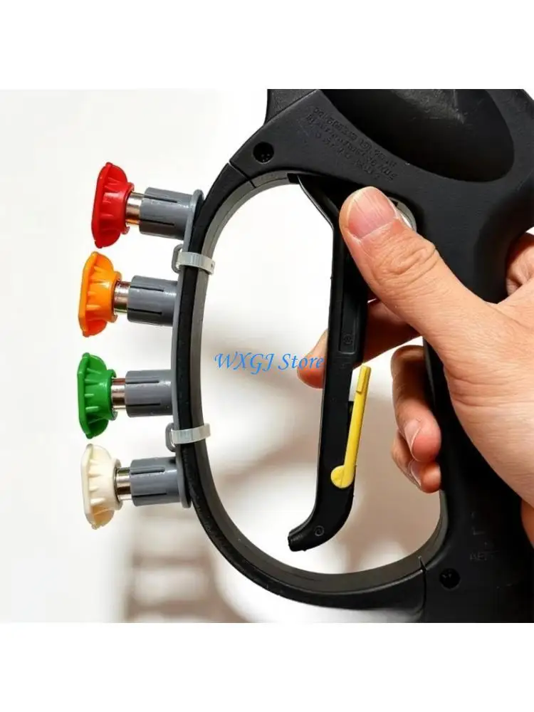 37JE Space Saving Water Sprayer Nozzle Rack With Secure Non Slip Base For Home