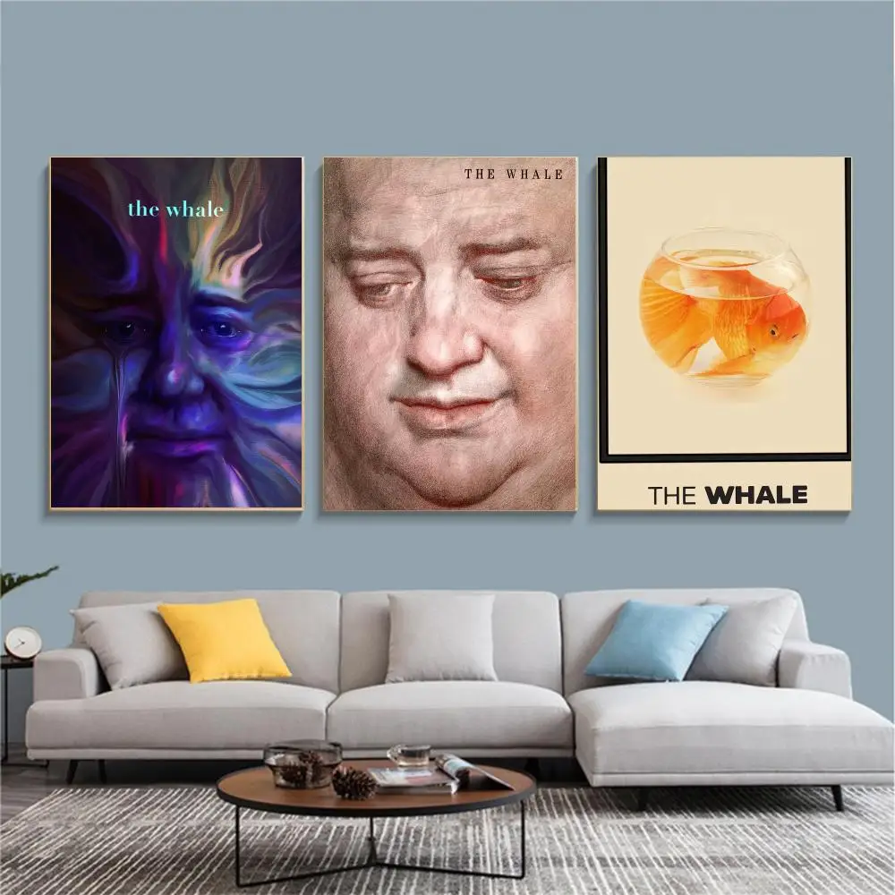 classic movie T-The Whale-E Painting Calligraphy Nature Inspired Artwork for Living Room  Home Decoration
