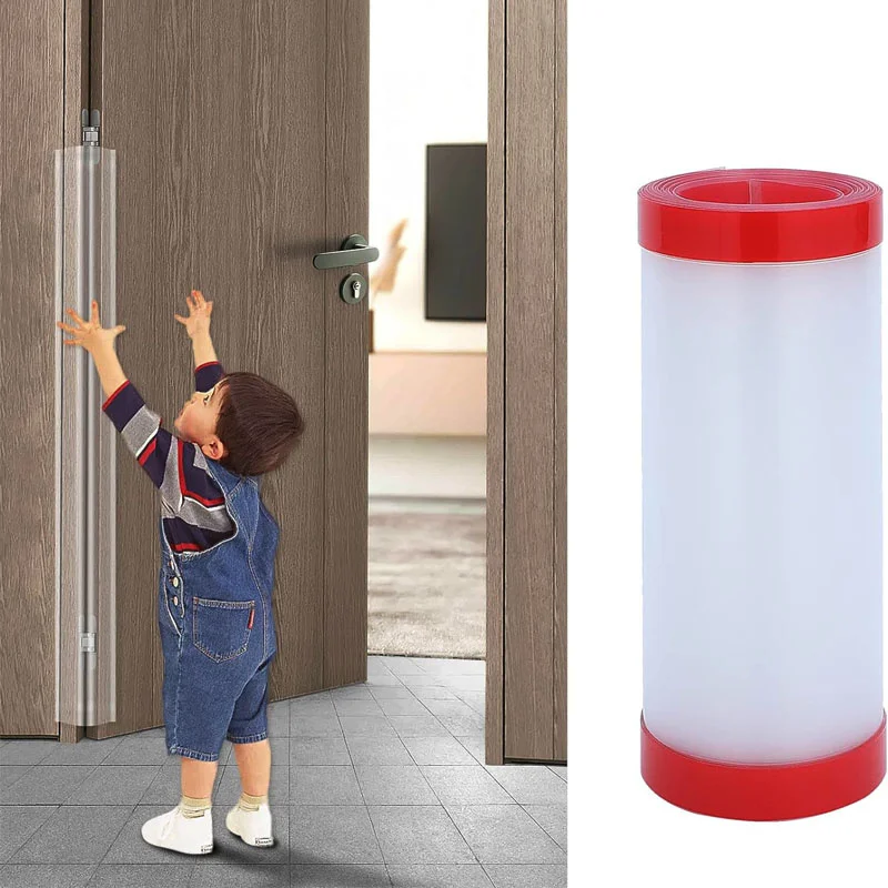 Clear Child Safety Door Hinge Protector Cover Finger Pinch Guard Baby Security for The Back of Door Domestic Kindergarten School