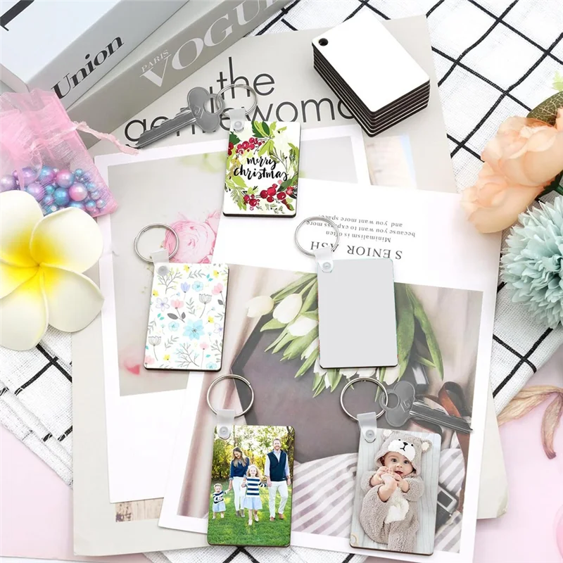 

【Must-Haves】360 PCS Sublimation Keychains In Bulk, Double Sided Heat Transfer Sublimation Decorative Blanks, Suitable For DIY