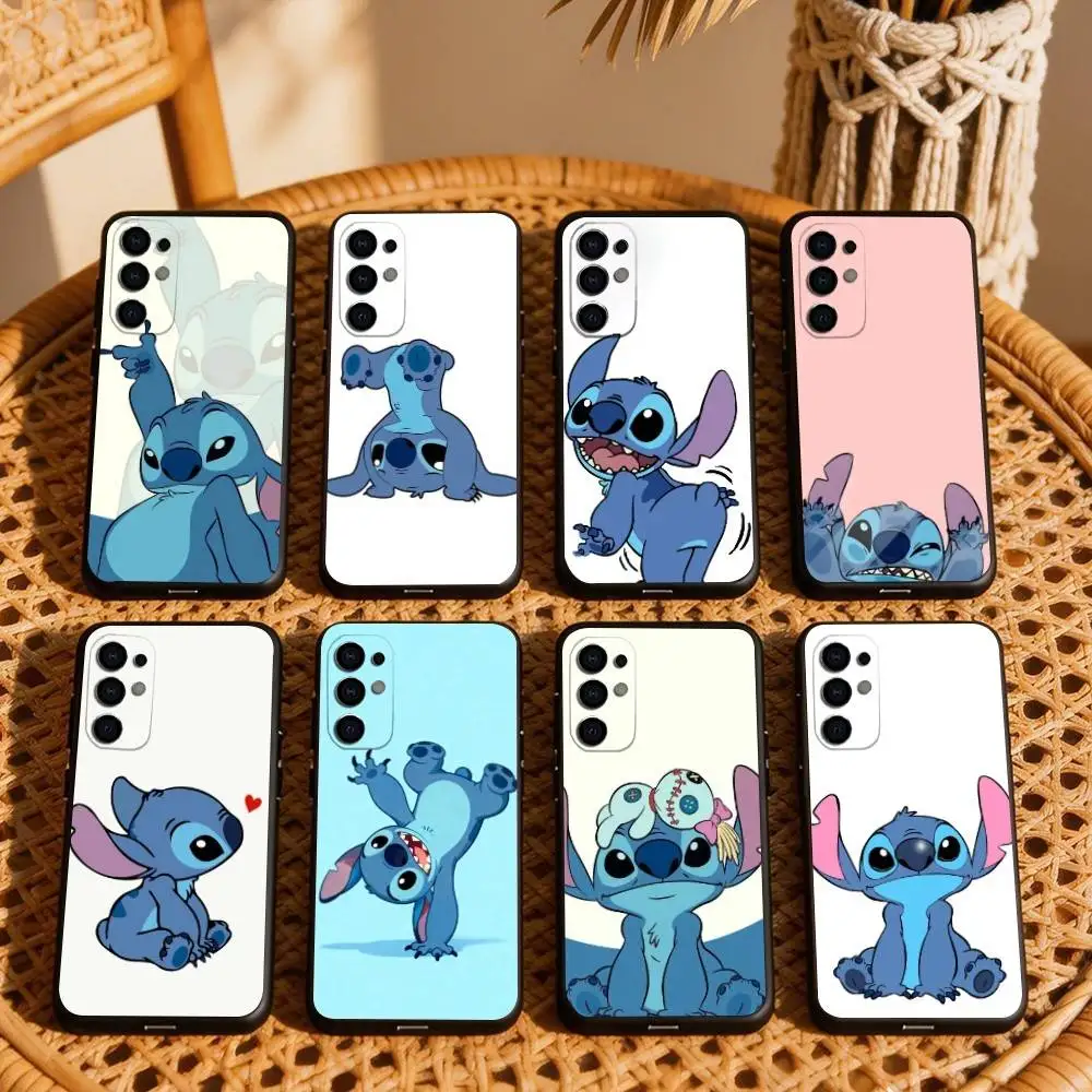 

Funny and cute S-Stitch Phone Case For Samsung S25,S24,S21,S22,S23,S30,Ultra,S20,Plus,Fe,Lite,Note,10,Black Cover