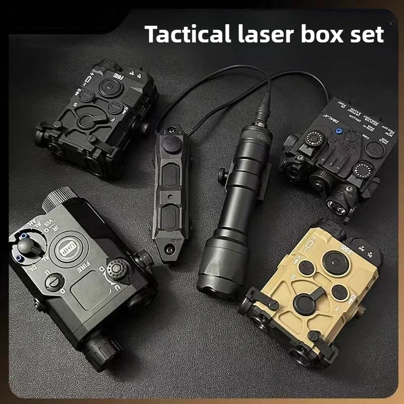 

Multi functional tactical laser indicator, gun mounted lighting fixture with mouse tail battery box,green laser sight flashlight