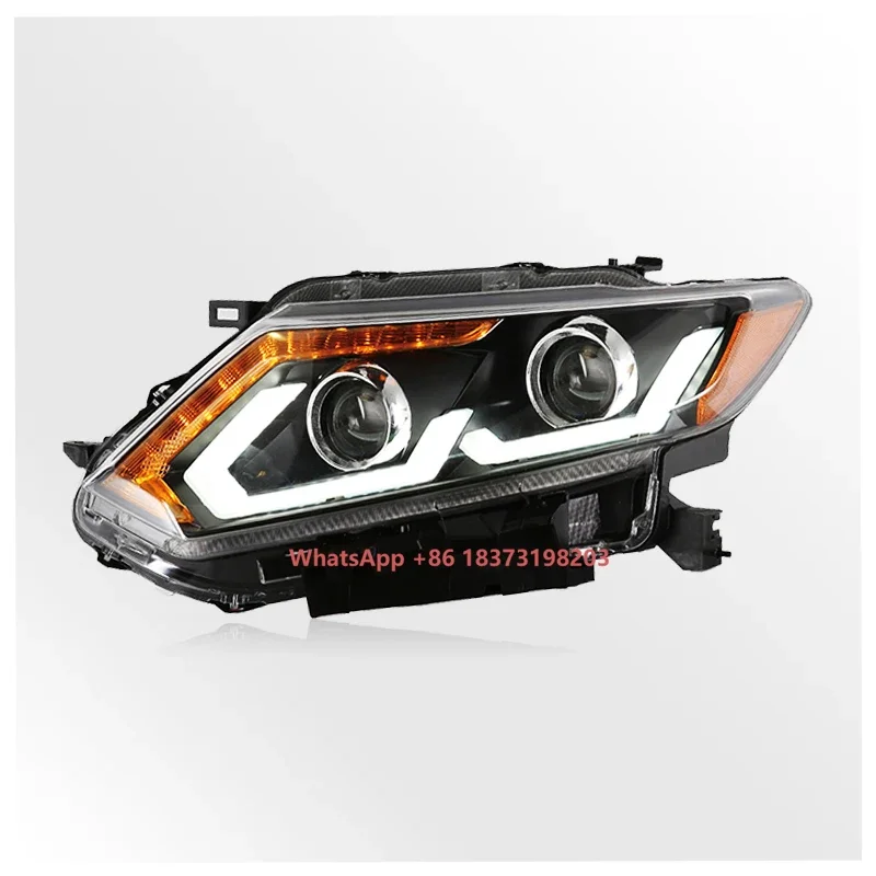 DRL Lamp Car OEM Car Head Light Modify Semi-assembly LED Xenon Headlight for Nissan Rogue X-TRAIL 2014 2015 2016