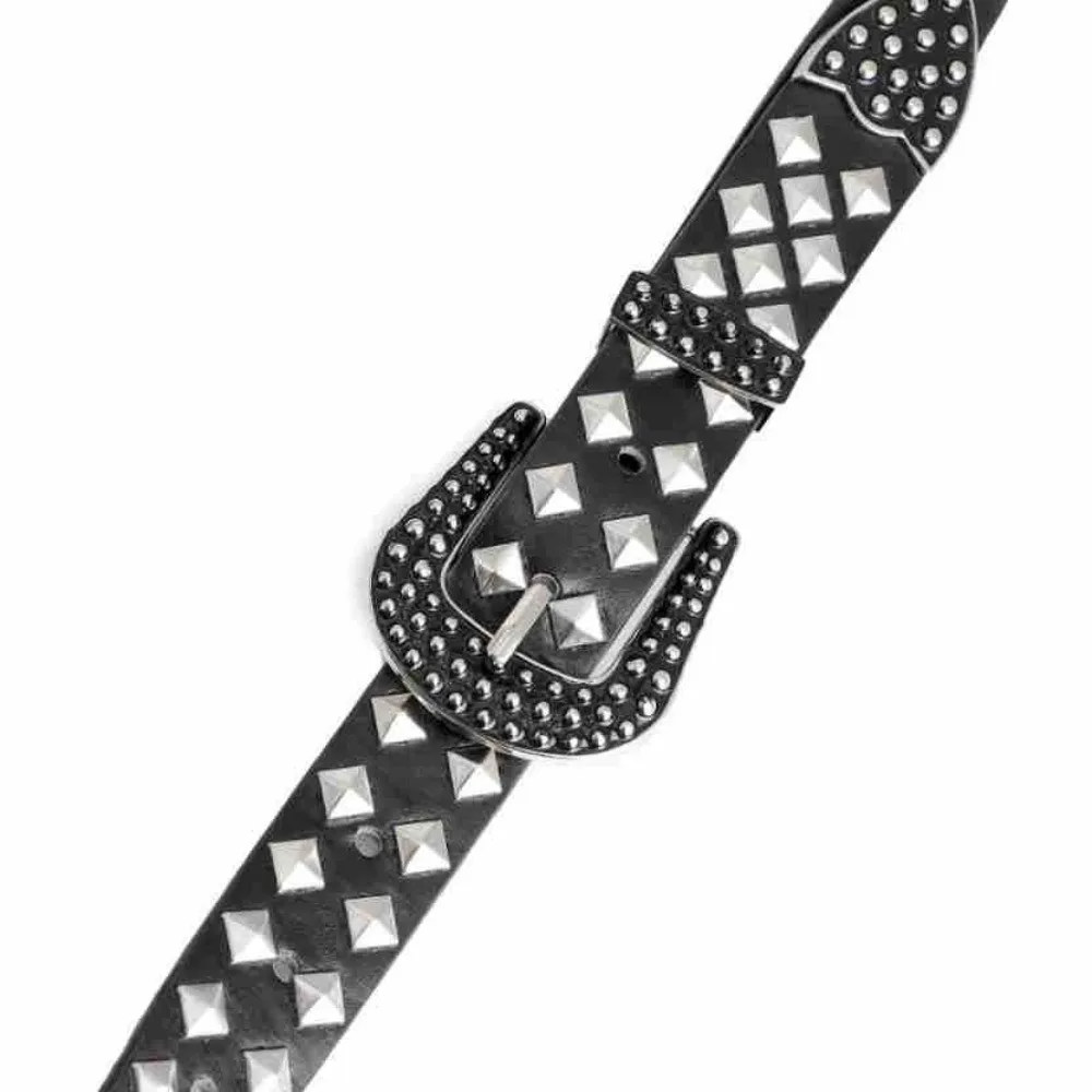 Tendy خمر بو الجلود حزام فاسق نمط قابل للتعديل برشام فاسق حزام Y2k إبرة مشبك حزام للجنسين