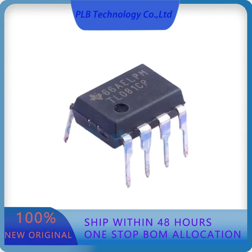 10PCS/LOT TL081CP TL081  3mV 30pA 3MHz 13V/us 1.0 DIP-8 FET Input Amplifiers Original Stock