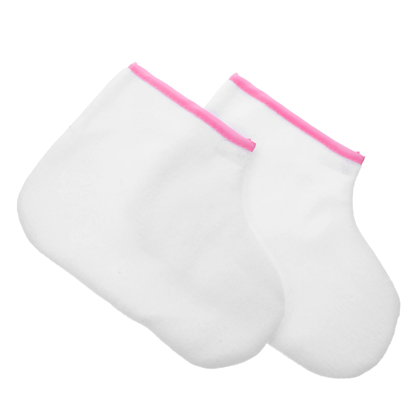 

2Pcs Paraffin Wax Foot Covers Cotton Soft Reusable Foot Spa Liners for Pedicure Beauty Salon Home Therapy Treatment