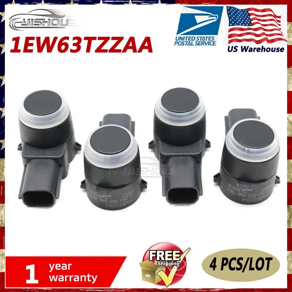 1EW63TZZAA 4PCS PDC Parking Sensor for Jeep Grand Cherokee Commander  Dodge Ram Journey Durango Chrysler 300 Fiat Freemont