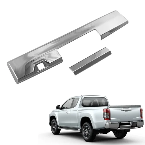 Imagen 2 del producto Manija de puerta de maletero trasero para coche Mitsubishi Triton L200, cubierta embellecedora de ABS cromado, 2019, 2020, 2021