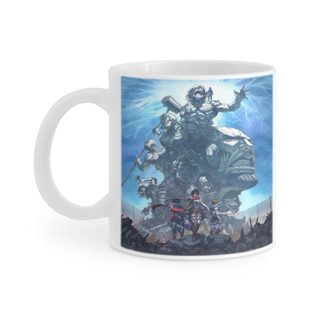 Wings of Liberty Attack on Titan Retro Ceramics Coffee Mugs Tea Cup Milk Cups Gifts Drinkware Coffeeware