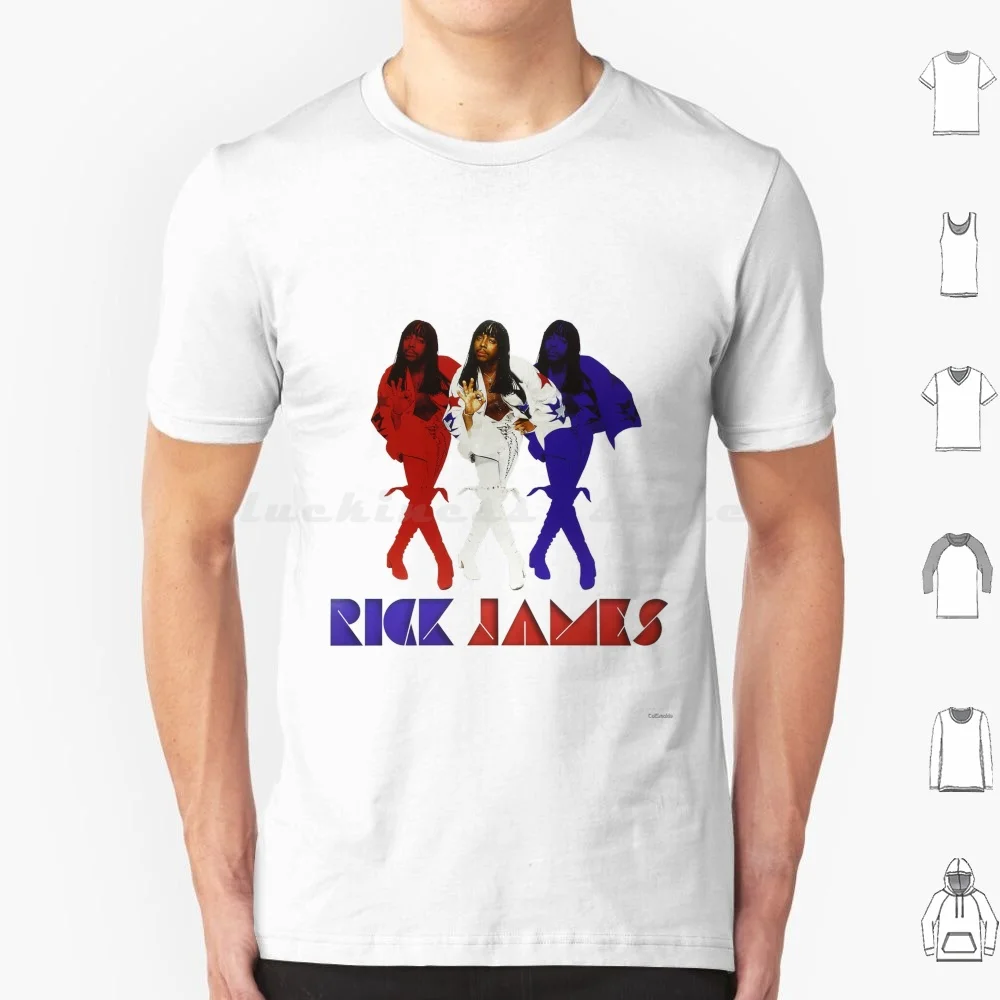 Camiseta Rick James (músico) talla grande 100% algodón Funk Rick James Soul músico banda de música