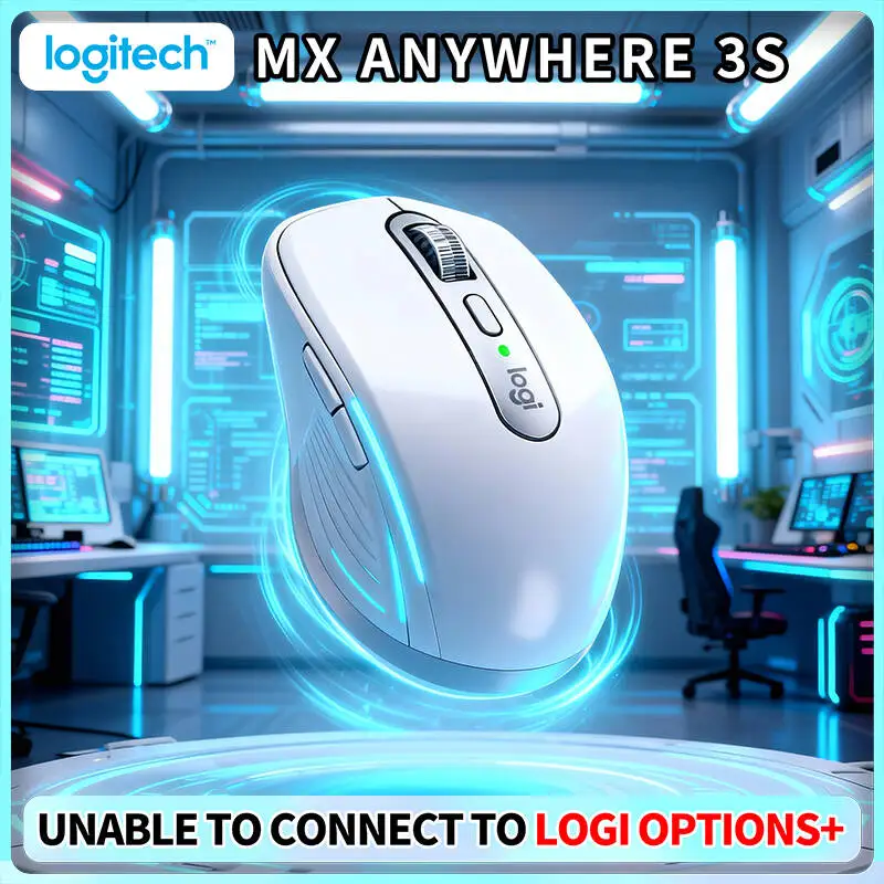 

Office MX Anywhere 3S - 8000 DPI, 3-Device Bluetooth, Fast Charge, Perfect for Camera Boutique Desk & Daily Routine Work