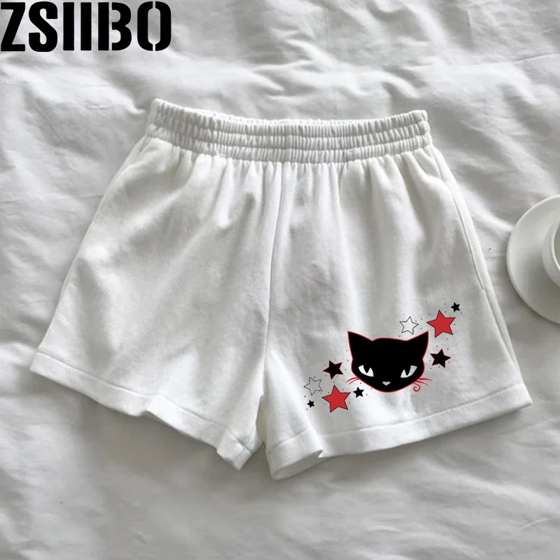 Summer Simple Loose Wide Leg Shorts Ladies New Women Shorts Harajuku  y2k trendy loose and versatile mid pants retr casual sport