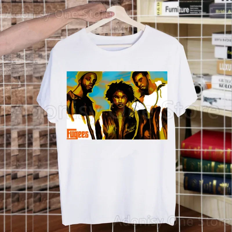 Fugees T-shirts Summer Men/Women Hip Hop Funny Print Refugees Lauryn Hill Tshirt Streetwear t shirts Short Sleeve Tops