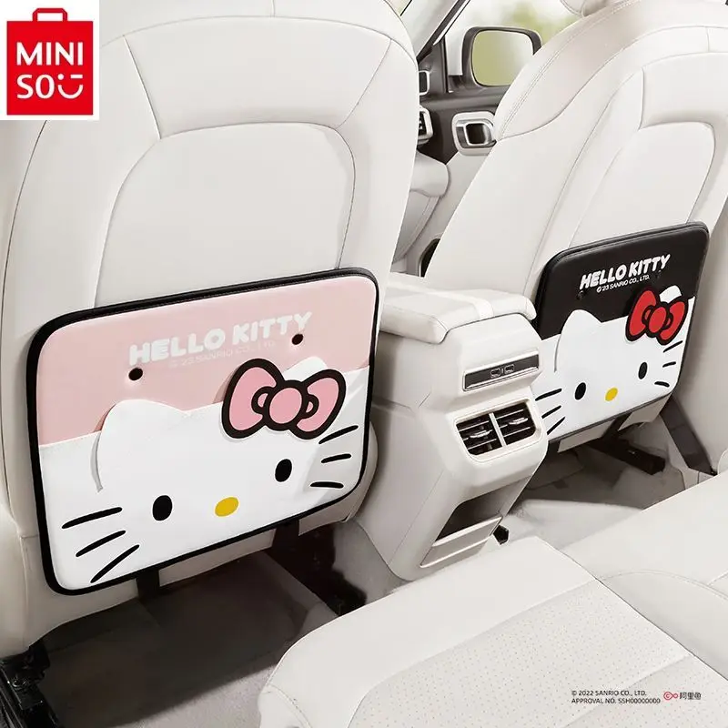 

MINISO car rear seat back anti kick pad cartoon hello kitty cartoon anti kick and anti dirty decorative products