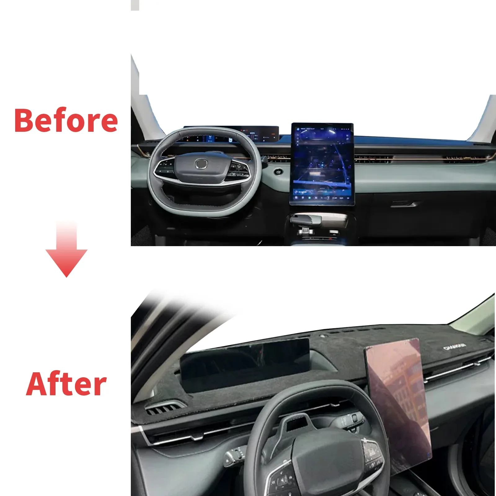 fit for Changan Lamore 2023-2025 EADO Plus LOGO Car Accessories Dashmat Protective Carpet Dashboard Cover Pad DashMat Sunshade