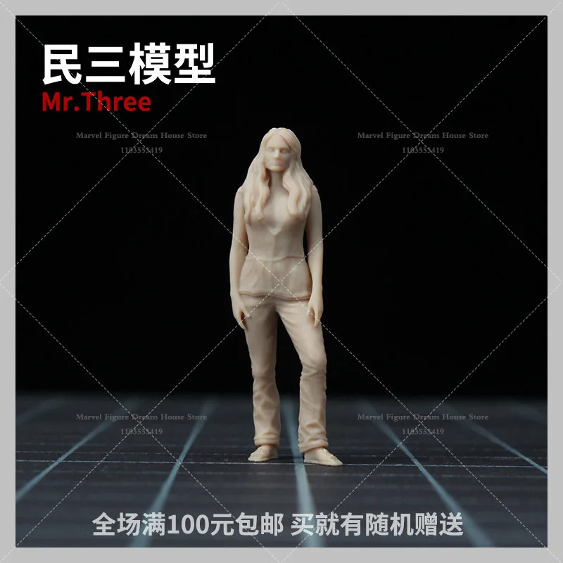 1/64 1/43 Scale Miniature Scene Dolls Un-panited White Figure Mini Model High-octane Street Racing Unbreakable Family Bonds