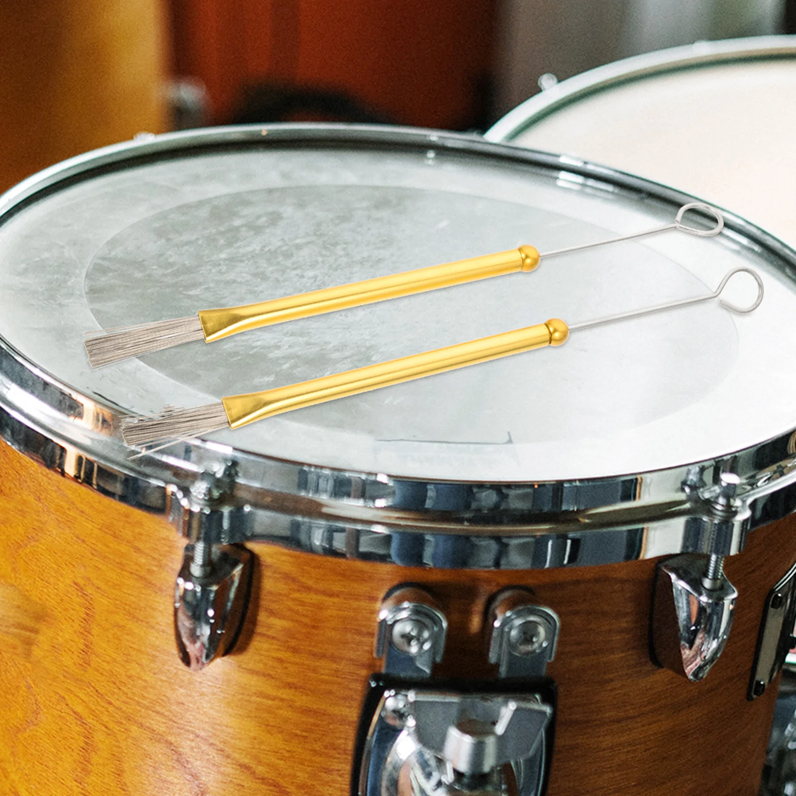 

Drum Brush Accessories Wire Snare Brushes Jazz Electric for Drums Percussion Plastic Steel Drumstick