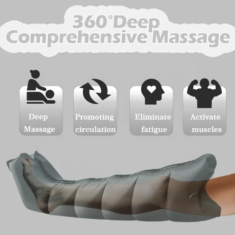 Leg Healthcare Massage Products Pneumatic Air Compression Leg Recovery Boot for Athletes Blood Circulation MassageTherapy System
