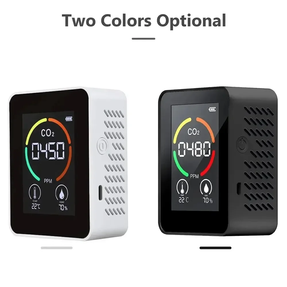 Imagem -06 - Inteligente Qualidade do ar Detector Co2 Medidor Detector de Gás Analisador Dióxido de Carbono Monitor de Poluição do ar