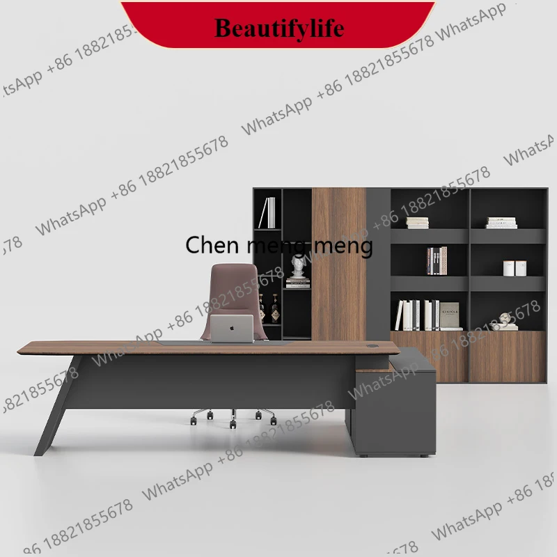 Lshaped Wooden Office Desk Waiting Universal Funky Safe Trendy Simple Office Desk VintageK178