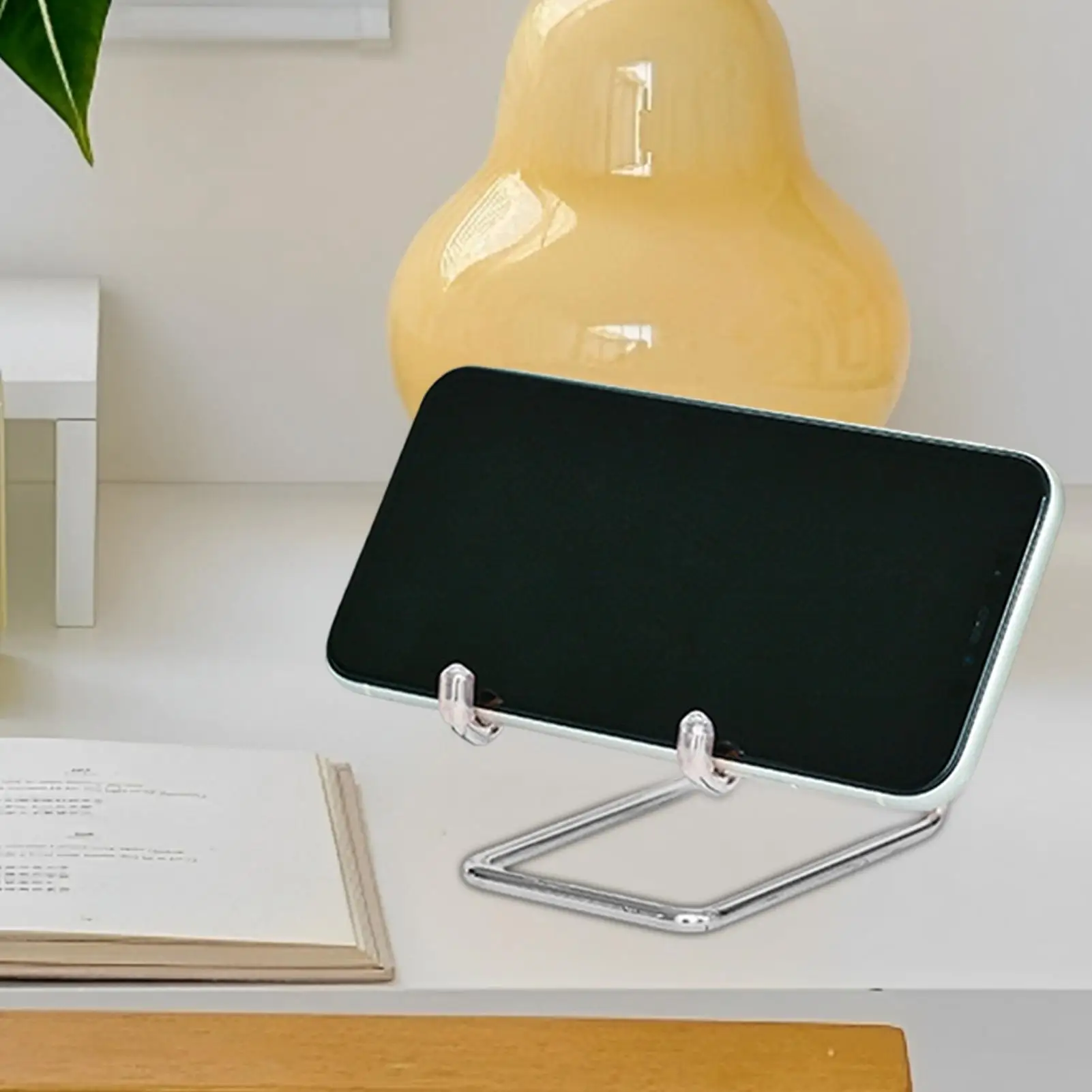 

Metal Wire Cellphone Cradle Dock Lightweight Multi-functional Bracket Cell Phone Stand Desktop Decorative Accessories