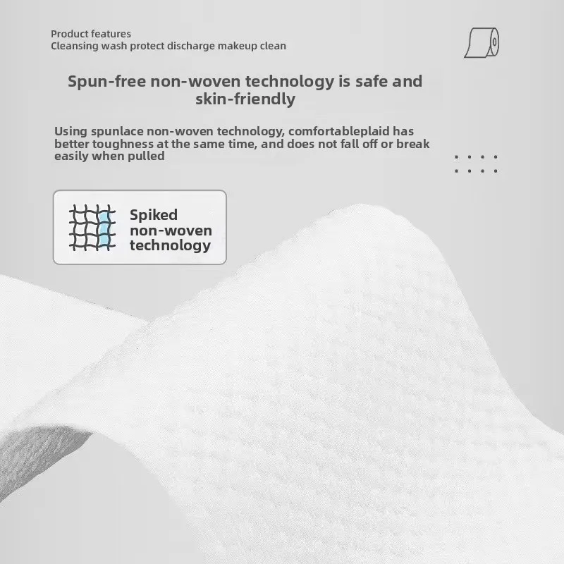 70 pezzi asciugamani monouso ispessiti per il viso 100% cotone tessuto morbido pulizia da viaggio struccante asciutto e bagnato cotone perlato riutilizzabile