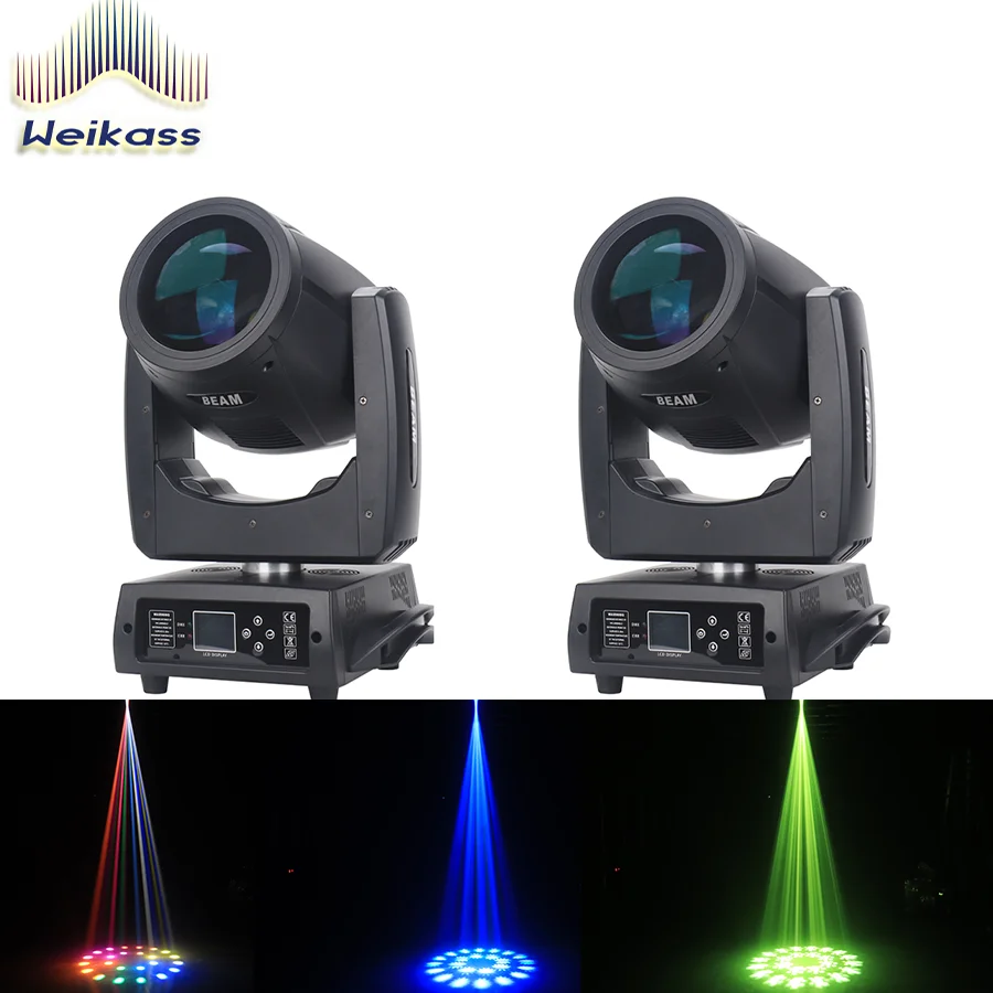 Weikass Mini 7r 230W Beam Moving Head Stage Light Dmx Regenboog Effect Wash Dj Bar Party Disco Dj Show Bruiloft