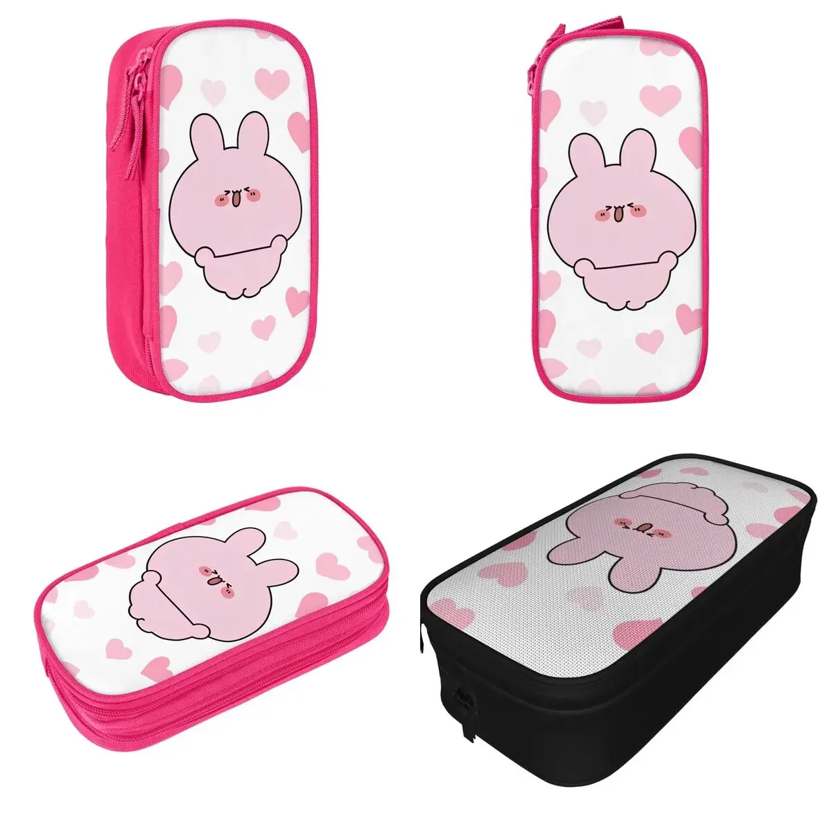 

Fashion Asamimichaan Cute Asamimi Heart Pencil Case Pencil Box Pen Large Storage Bags School Supplies Zipper Stationery