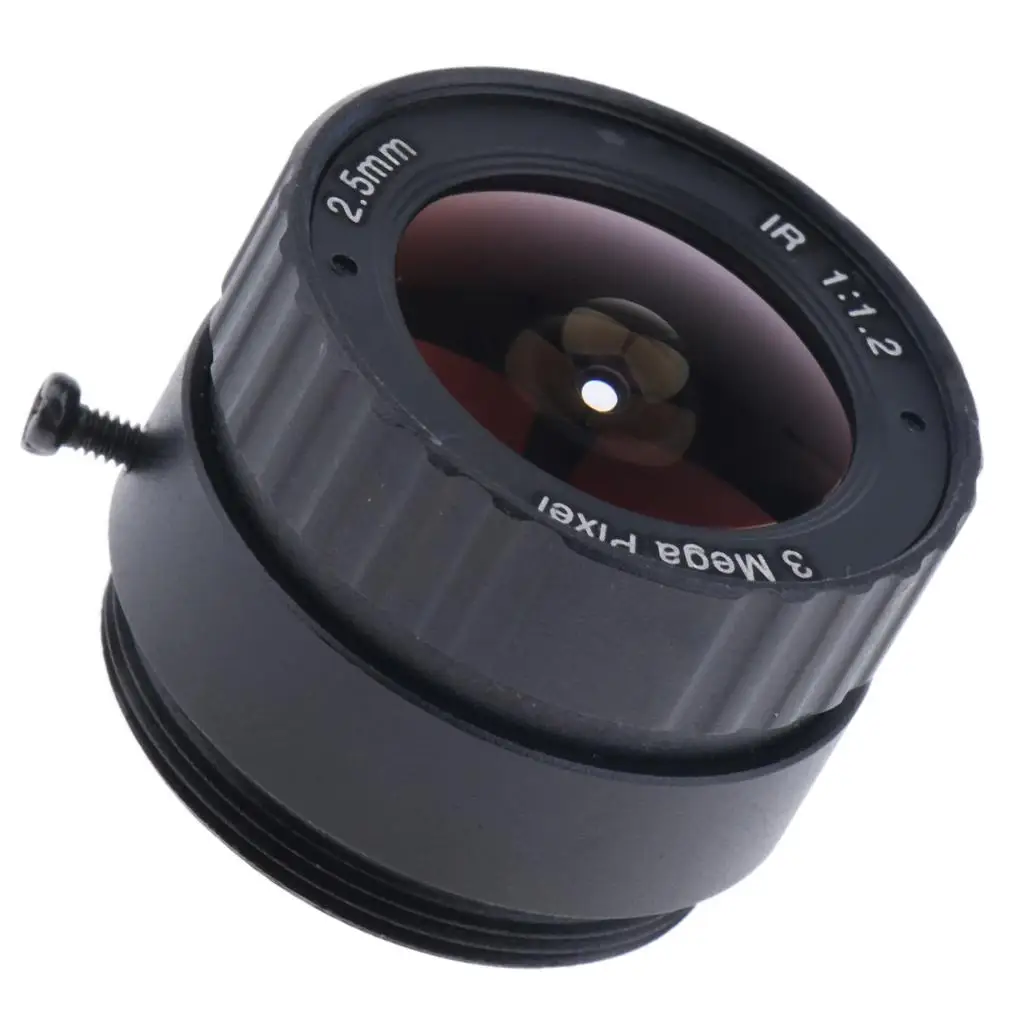 2.5mm 3MP(Megapixels) 1/2.5'' F1.2 Fixed Iris CS Mount Lens for Industrial Camera