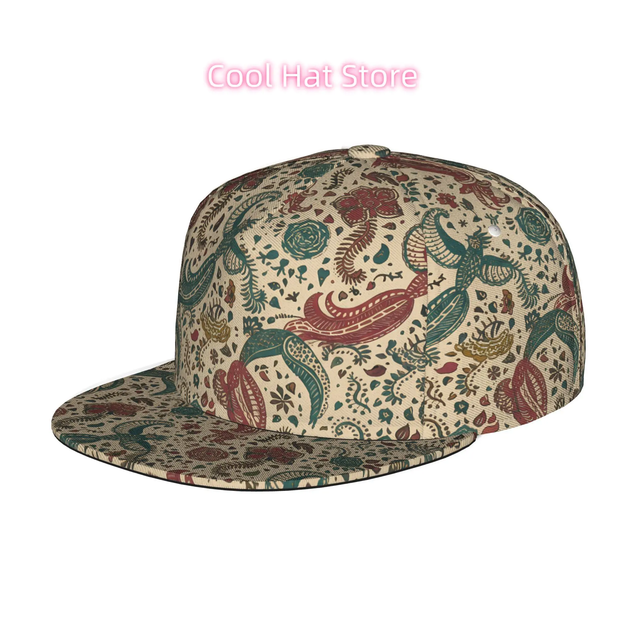 Men & Women' Adjustable Snapback Trucker Hat - Soft Flat Brim Baseball Cap with Positionable Print Technology, Machine Washable