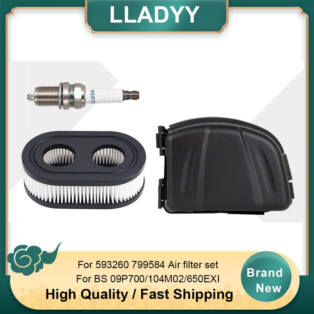 Air Filter Kit 593260 799584 for B&S 09P700 104M02 650EXI Engine
