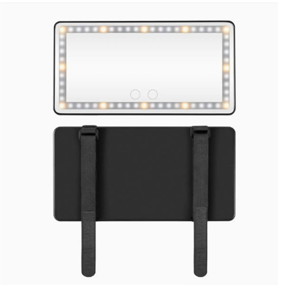2026 Trend Car Sun Visor Vanity Mirror with Lights, Rechargeable LED Car Visor Makeup Mirror with 3 Color Dimmable Lights