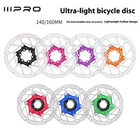Floating Cooling Disc IIIPRO Middle Lock/Six-Nail Ultra-Light Disc Brake Pad Mountain Road Bike Universal 140/160mm