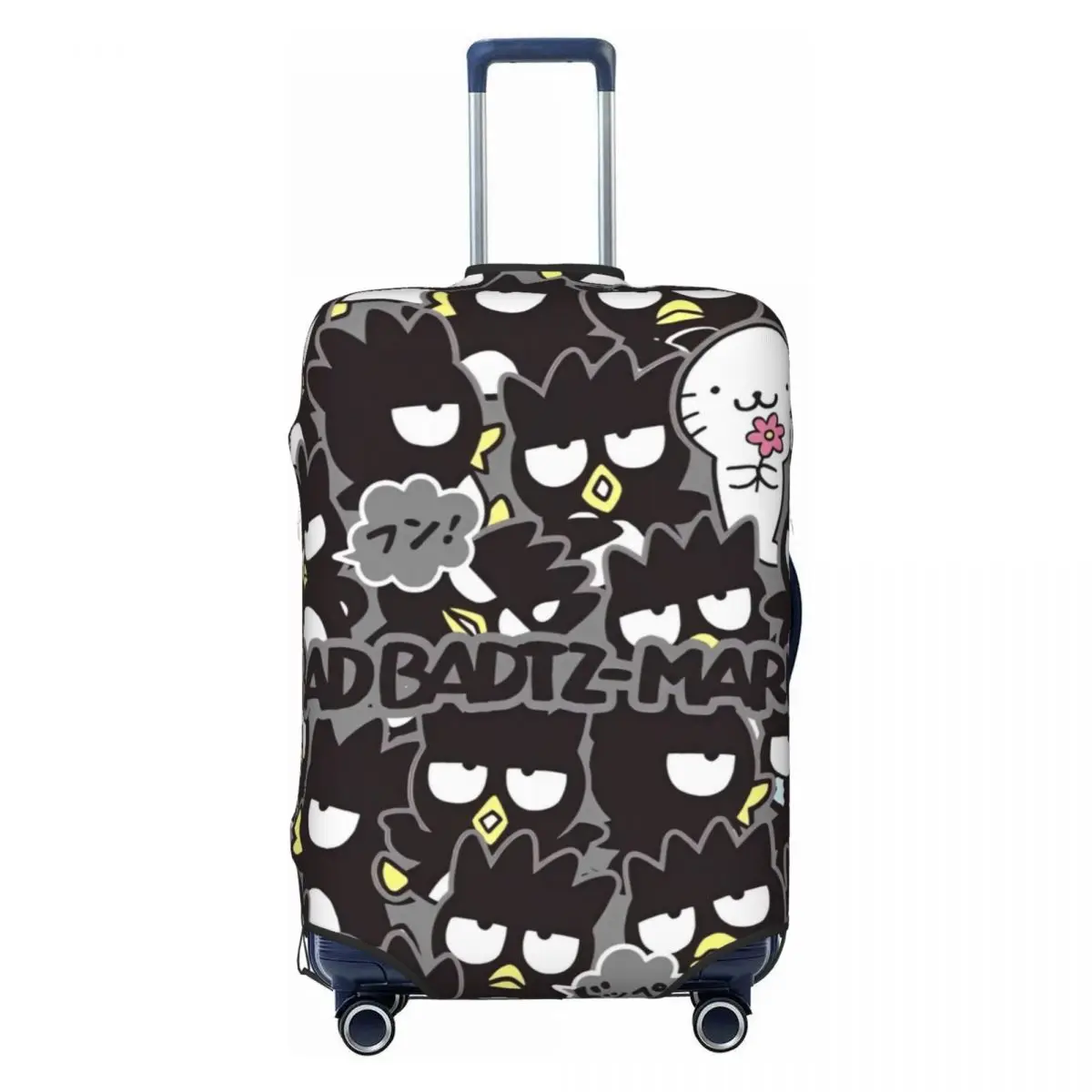 Cute Sanrio Badtz-maru Penguin Suitcase Cover Cruise Trip Vacation Useful Luggage Supplies Protection Back To School Gift