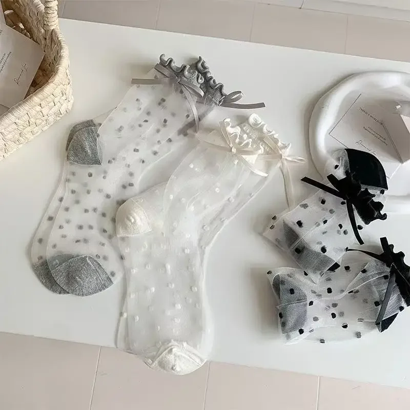 

1/3 пары женских летних тонких носков средней длины, простые, удобные, дышащие, повседневные носки.