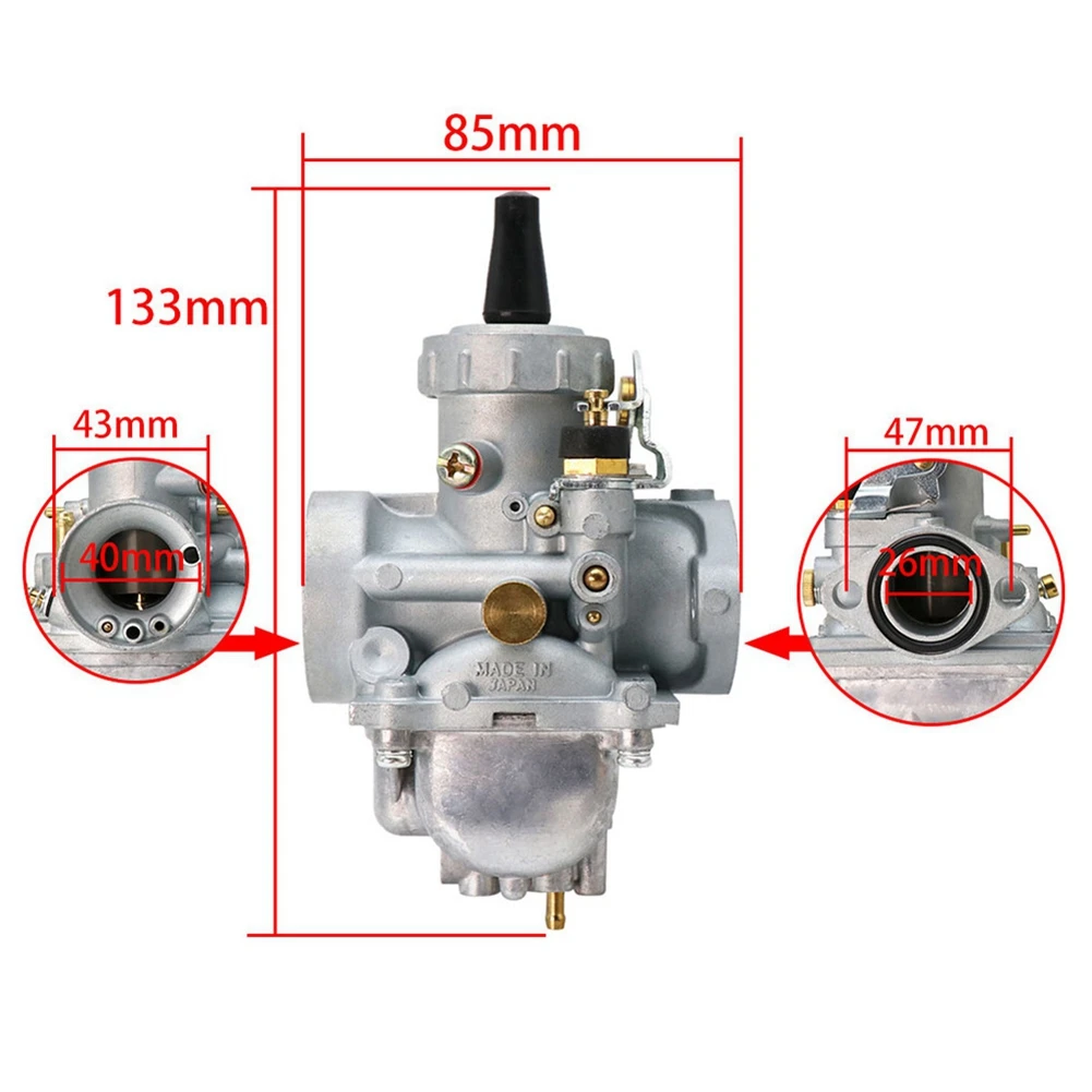 Motorcycle for Mikuni for Vergaser 26mm VM22 PZ26 PD Carburetor for Suzuki TS125 TS125N TC125 TS100 Dirt Bike ATV Quad