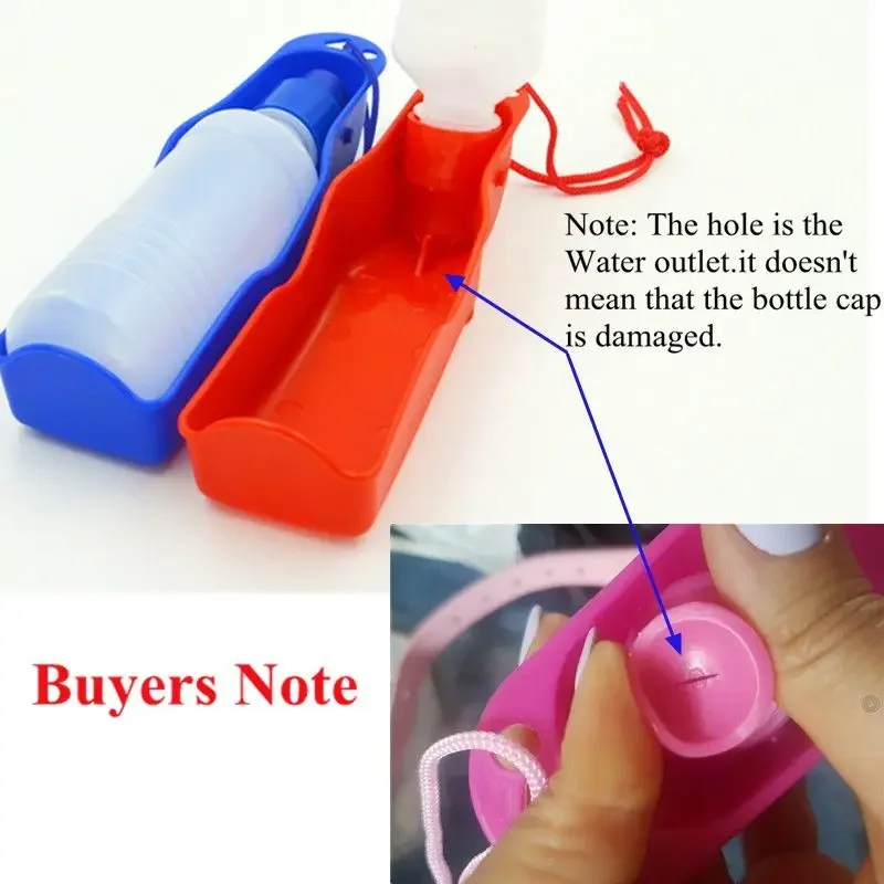 1Pc 250ml Colored Foldable Pet Dog Drinking Water Bottles Travel Portable Hand Held Puppy Dogs Squeeze Water Bottle Container