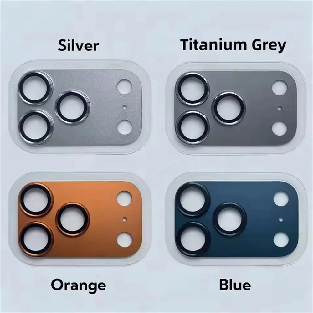 -Protezione per obiettivo fotocamera Armor per iPhone 17 Pro max 17pro Custodia in metallo Anello posteriore Copriobiettivo in vetro temperato per tappo iphone17pro